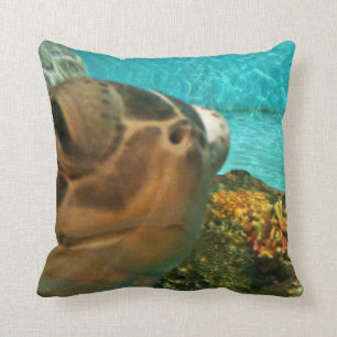 Funny Sea Turtle Selfie Cushion