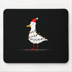 Funny Seagull Christmas Graphics Animal Lights Lov Mouse Pad