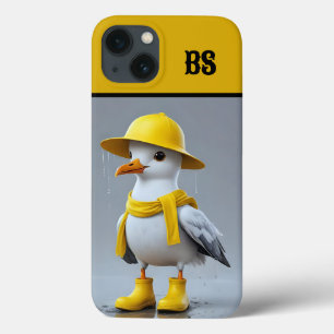 Funny Seagull in Rain Boots – Beach Humour iPhone 13 Case