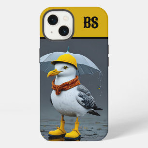 Funny Seagull in Rain Boots – Beach Humour iPhone 13 Case
