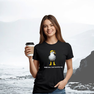 Funny Seagull in Rain Boots – Beach Humour Tri-Blend Shirt