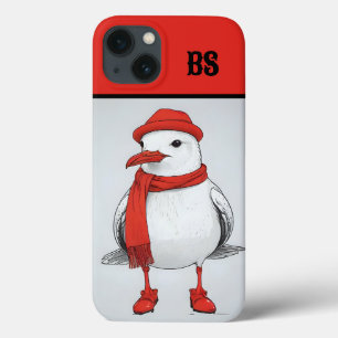 Funny Seagull in shoes – Beach Humour iPhone 13 Case
