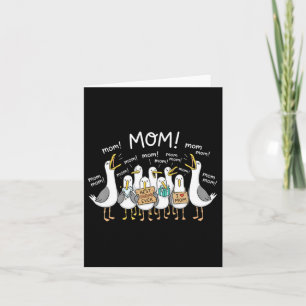 Funny Seagull Mum Mum Ocean Life Mothers Day Bird Card