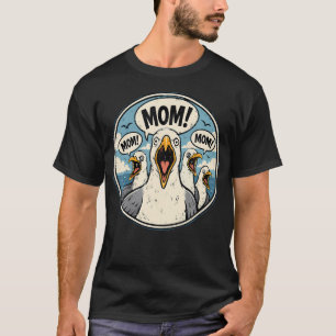Funny Seagull Mum Mum Ocean Life Mother's Day T-Shirt