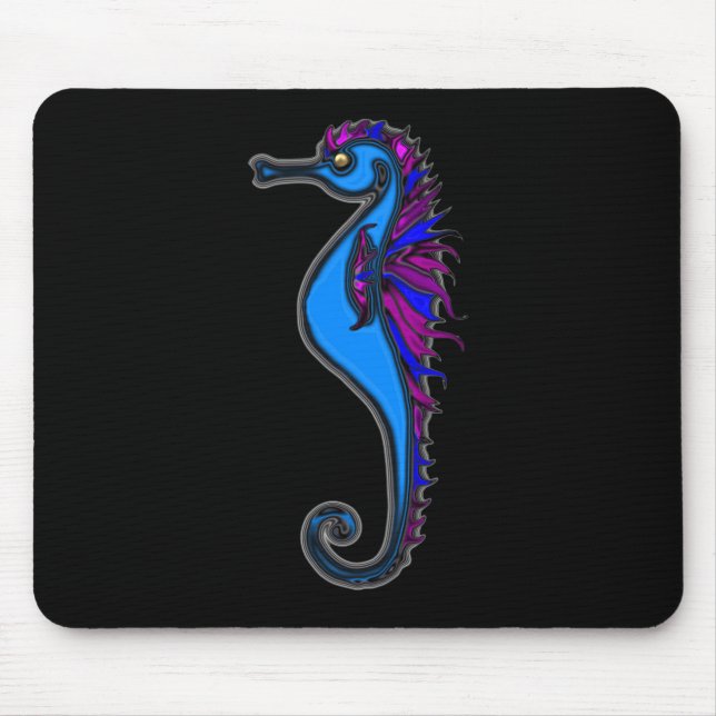 Funny seahorse mouse pad (Front)