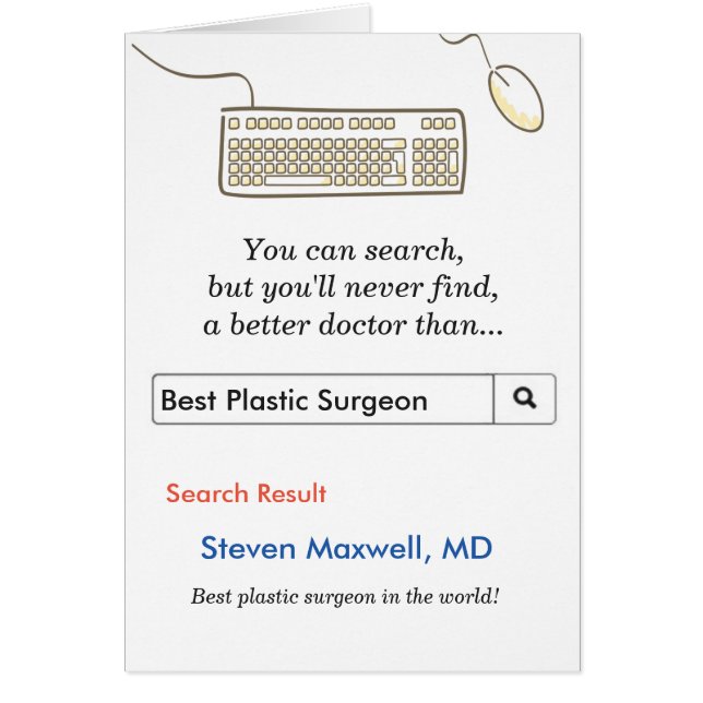 Funny Search Best Plastic Surgeon (Front)