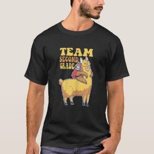 Funny Second 2nd Grade Team Sloth & Llama School T T-Shirt