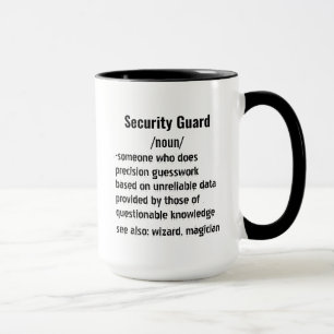 Funny Security Guard Definition gifts  Mug