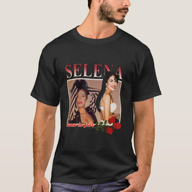 Funny Selenas Quintanilla Vaporwave Tshirt (Front)