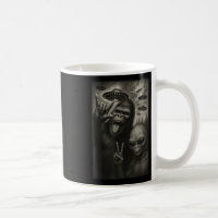 Funny Selfie Bigfoot Alien Sasquatch Rock On Hand 