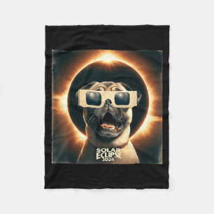 Funny Selfie English Pug Kids Womens Mens Solar Fleece Blanket