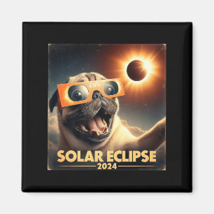 Funny Selfie English Pug Kids Womens Mens Solar Magnet