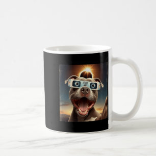 Funny Selfie tbull Kids Womens Mens Solar Eclipse Coffee Mug