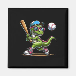 Funny Sell Dinosaur Boy Player Sport Love T-rex Gi Magnet