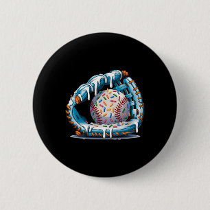 Funny Sell Glove Drip Ice Cream Players Kids Boys 6 Cm Round Badge