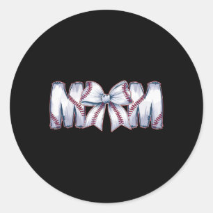 Funny Sell Mama Coquette Bow Classic Round Sticker