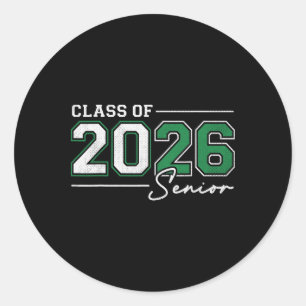 Funny Senior 2026 Cl Of 2026 Seniors Ck To School Classic Round Sticker