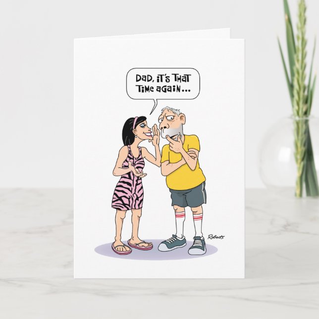 Funny Senior Dad Birthday Card (Front)
