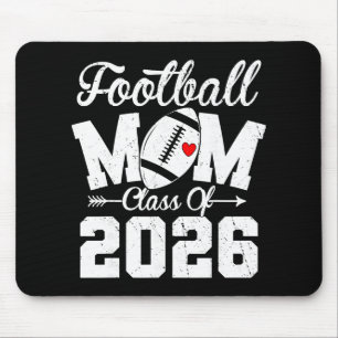 Funny Senior Footll Mum Cl Of 2026 Graduation Mouse Pad
