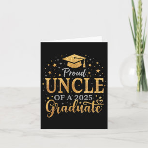 Funny Senior Proud Uncle Of A Cl Of 2025 Graduate Card