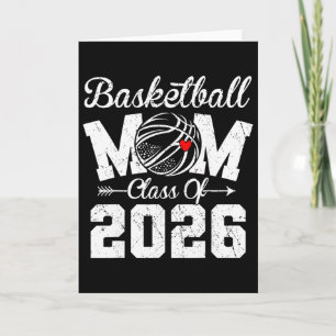 Funny Senior Sketll Mum Cl Of 2026 Graduation Card