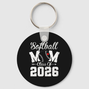 Funny Senior Softll Mum Cl Of 2026 Graduation Prem Key Ring