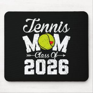 Funny Senior Tennis Mum Cl Of 2026 Graduation Mouse Pad