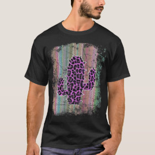 Funny Serape Leopard Cactus Fucculent Plant Whispe T-Shirt