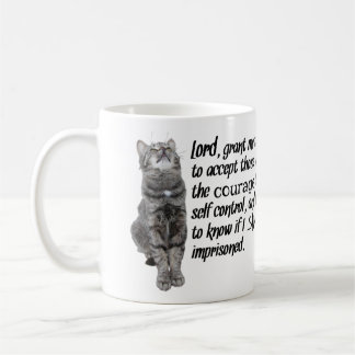 Funny Serenity Prayer With Cats Coffee Mug
