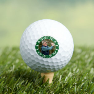 Funny Seven-tee & Still on Par 70th Birthday Golf Balls