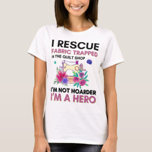 Funny Sewing Quote Vintage Floral Sewing Machine T-Shirt