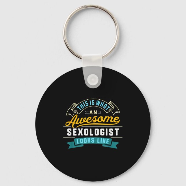 Funny sexologis  key ring (Front)
