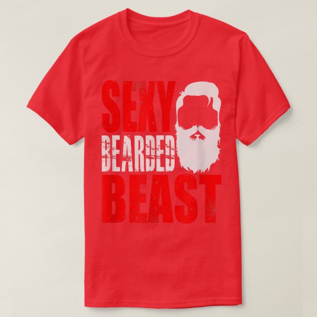 Funny Sey Bearded Beast  Birthday Man Beard Gift  T-Shirt (Design Front)