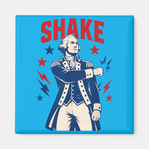 Funny Shake And Bake 4th Of July Couple Matching Magnet
