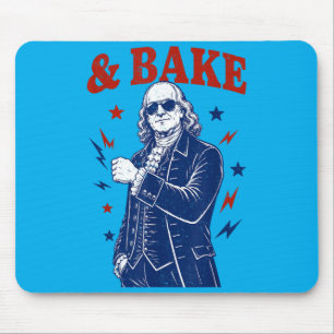 Funny Shake And Bake 4th Of July Couple Matching Mouse Pad