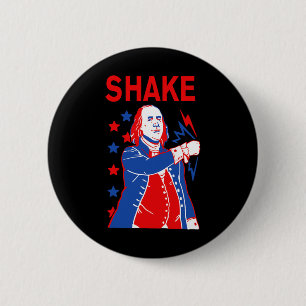 Funny Shake And Ke 4th Of July Couple Matching 6 Cm Round Badge