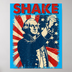 Funny Shake Matching Couples 4th Of July Joke Men Poster