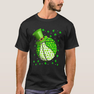 Funny Shamrock Basketball Leprechaun St Patricks T-Shirt