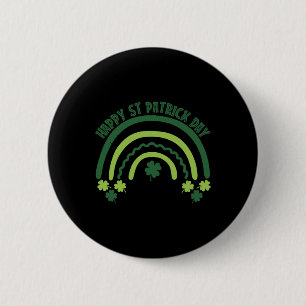 Funny Shamrock Breast Rainbow Irish St Patricks Da 6 Cm Round Badge