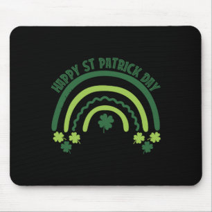 Funny Shamrock Breast Rainbow Irish St Patricks Da Mouse Pad