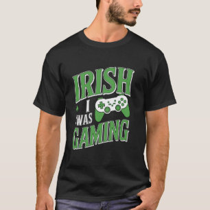 Funny Shamrock Gamer Graphic St Patrick's Day Game T-Shirt