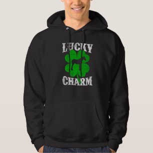 Funny Shamrock Leaf Lucky Charm Mule St Patrick's Hoodie