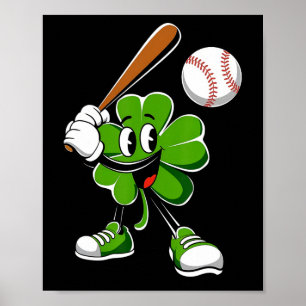 Funny Shamrock Sell St Patricks Day Boys Girls Kid Poster