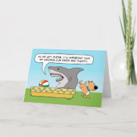 Funny Shark and Dog Birthday