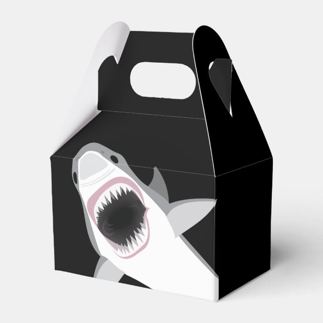 Funny Shark Attack Favour Box (Front Side)