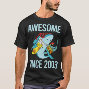 Funny Shark - Awesome Since 2003 T-Shirt