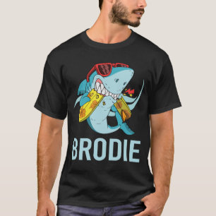 Funny Shark - Brodie Name T-Shirt