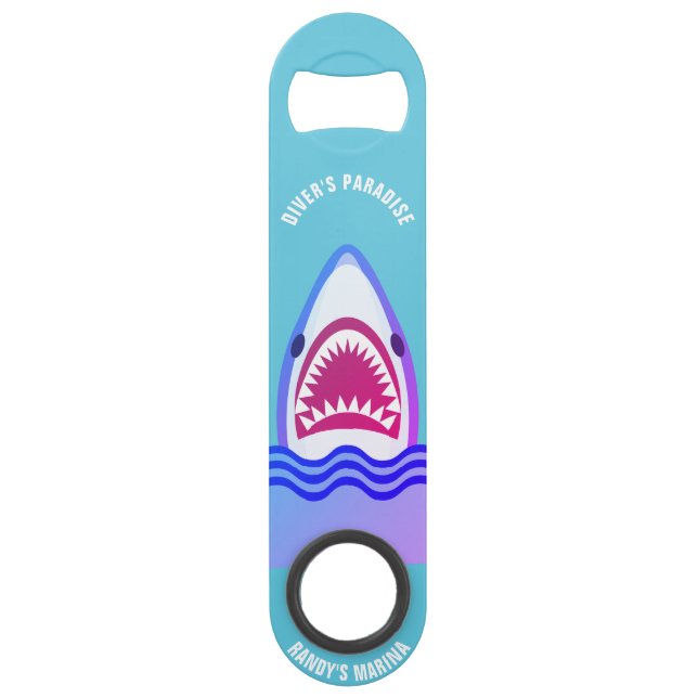 Funny Shark Cartoon custom text (Front)