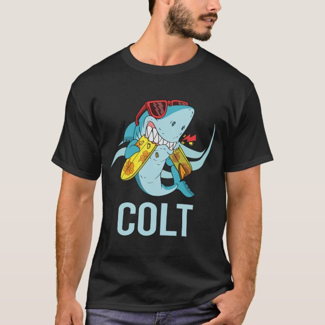 Funny Shark - Colt Name T-Shirt (Front)