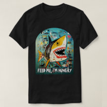 Funny Shark Custom Quote 90s Street Art Graffiti 